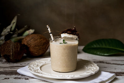 Breakfast Smoothie: Coco-Cocoa Almond Butter & Banana Smoothie