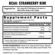 BCAA Strawberry Kiwi Supplement Facts