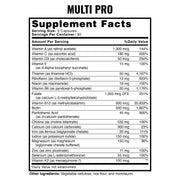 Multi PRO Supplement Facts