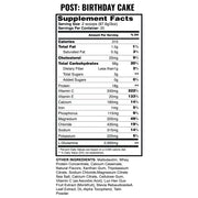 Post Birthday Cake Supplement Facts